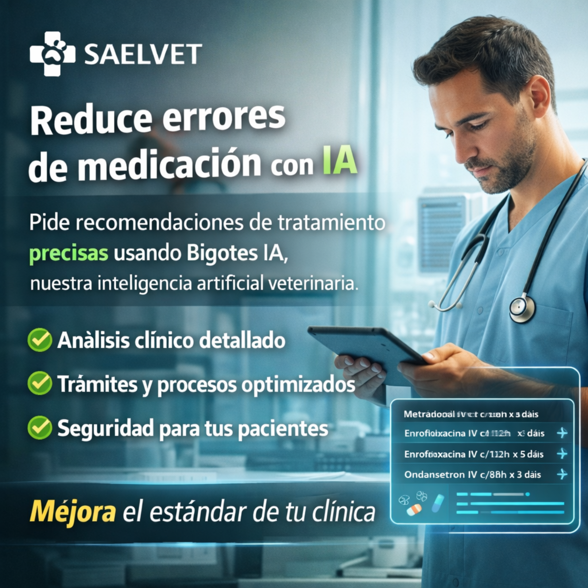 Bigotes IA apoya la seguridad clinica y la medicacion