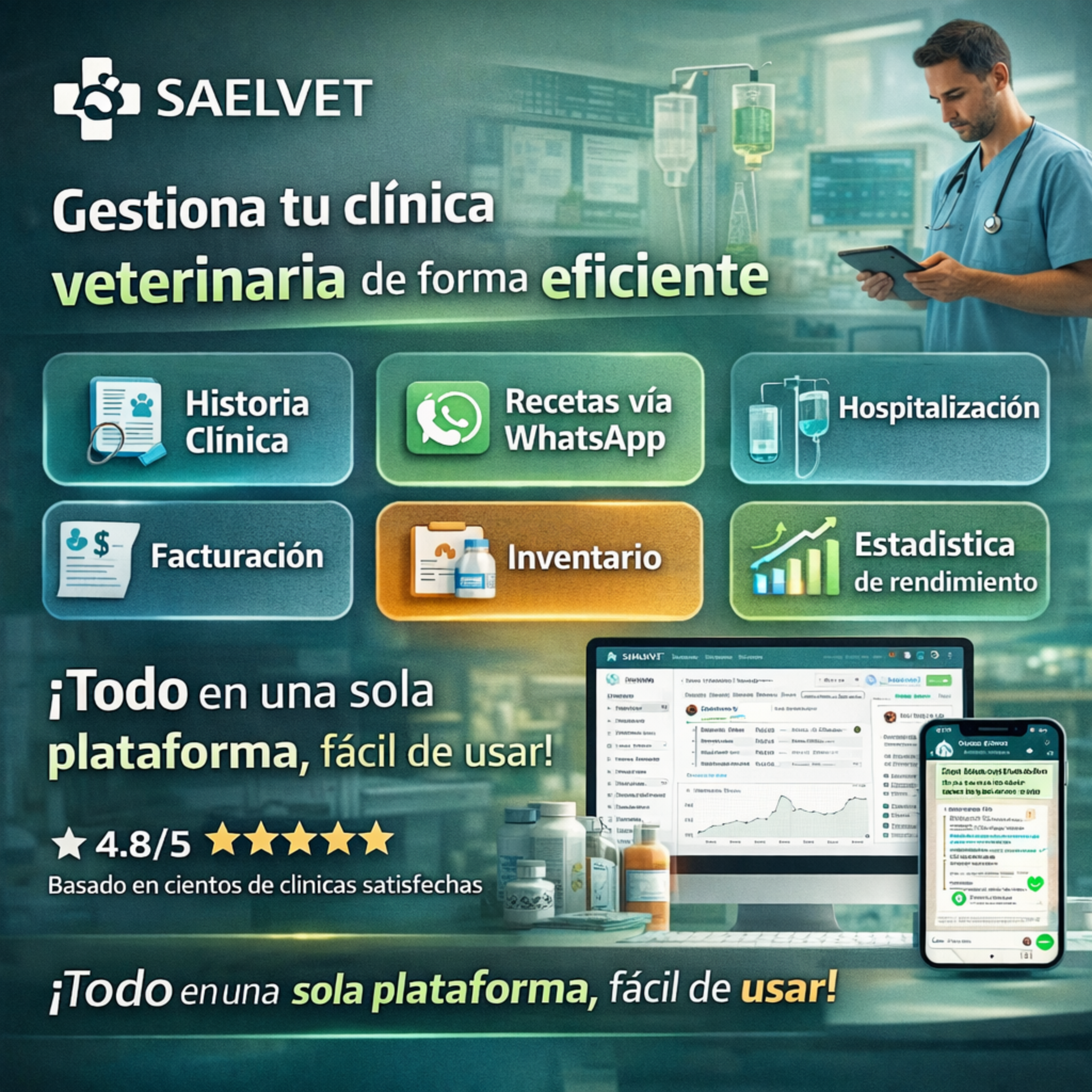Gestion clinica digital con SaelVet